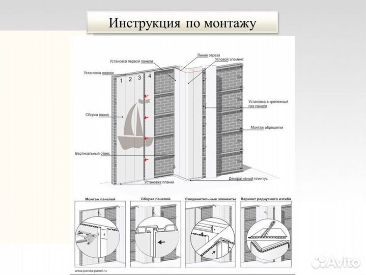 Панель пвх. Бамбук палевый, арт.91/1