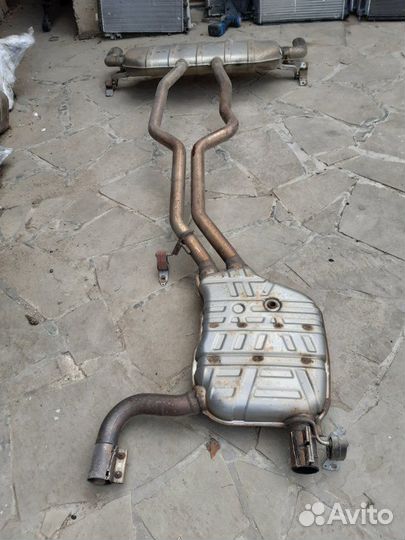 Глушитель в сборе Audi Q7 4LB 3.0tfsi cjtc 2012