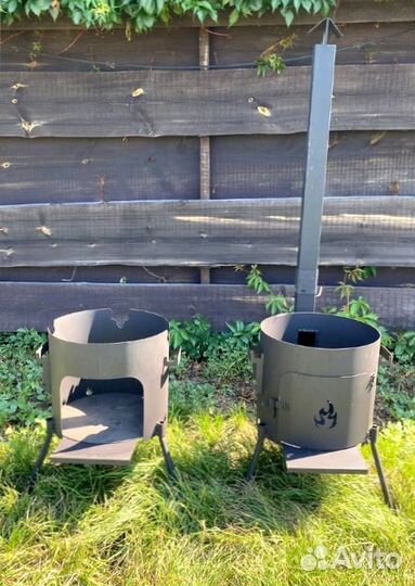 Казан чугунный с печкой + половник + набор специй