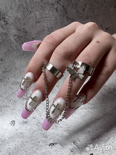 Маникюр наращивание ногтей