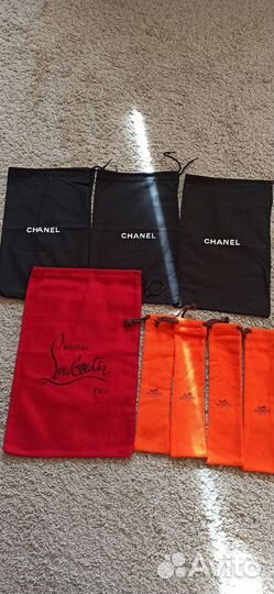 Пыльники от Hristian Louboutin, Chanel, Hermes