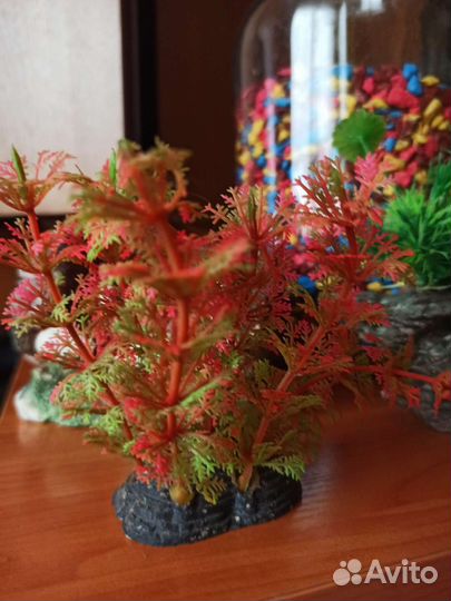 Цветная галька фигурки для аквариума