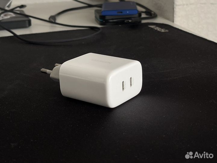 Зарядное устройство ugreen на 2 порта USB-C