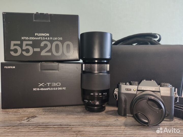 Fujifilm x-t30 kit 15-45 и 55-200