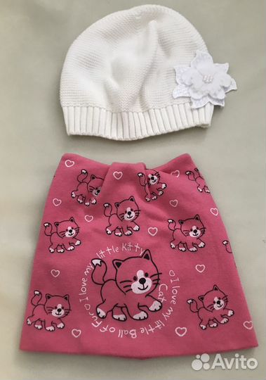 Шапки на девочку 6 мес-2 года