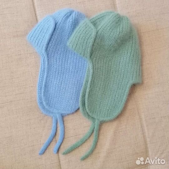 Шапка-ушанка из пуха норки