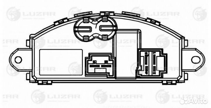 Luzar LFR 1820 Резистор э/вент. отоп. для а/м Skod