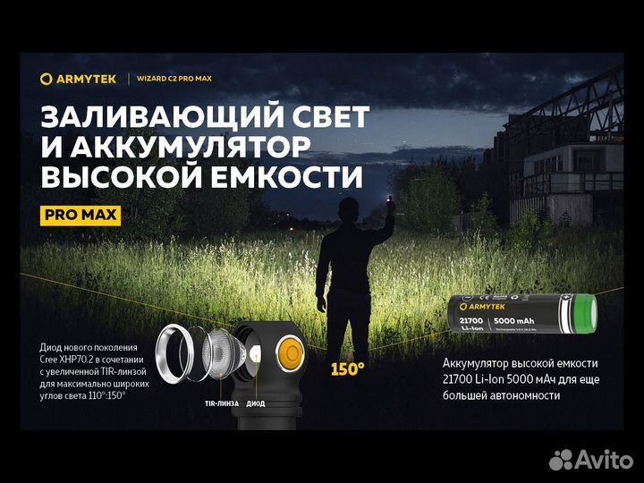 Мультифонари Armytek Wizard C2 Pro Max Magnet