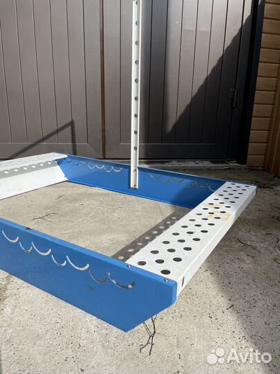 Детская песочница металлическая кораблик