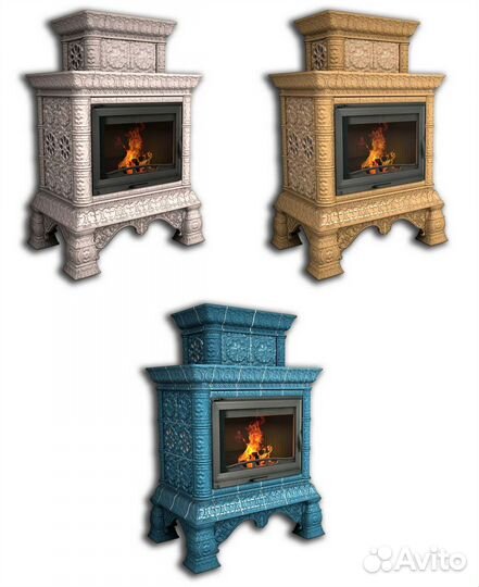 Каминная облицовка Кострома пристенная два яруса