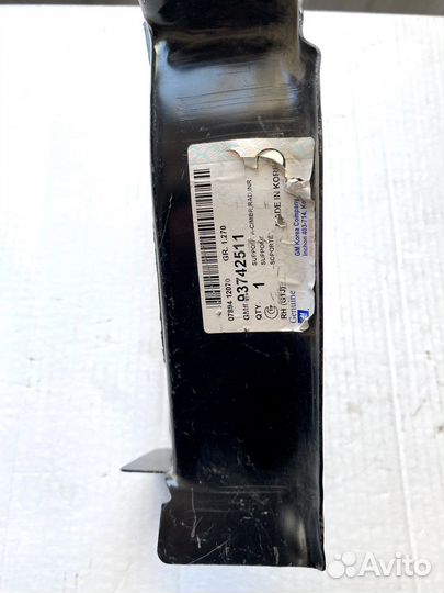 Кронштейн крепления лонжерона lacetti 93742511