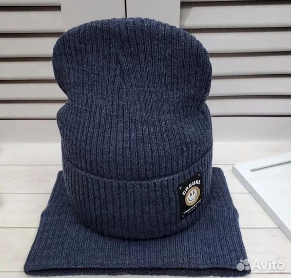Шапка+снуд зима