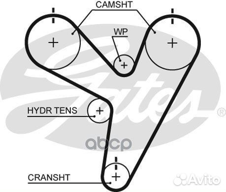 Ремень грм Ременный приводРемень 5674XS Gates