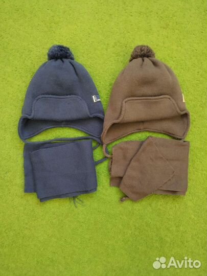 Комплект шапка и шарф на мальчика