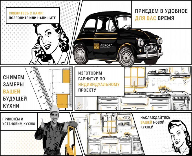 Прямая кухня «Иннэт» + духовка в подарок