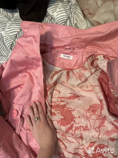 Плащ розовый(М)