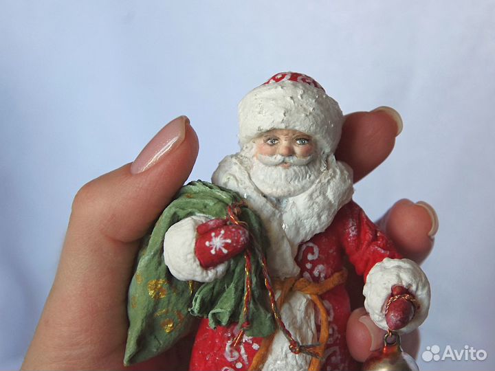 Ватные елочные игрушки 