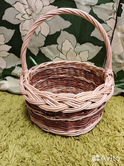 Корзина плетеная из ивовой лозы