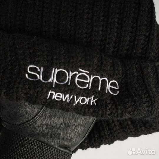 Шапка Supreme New York черная