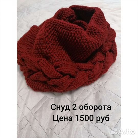 Комплект шапка и снуд