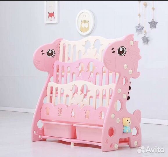 Стеллаж детский для книг в форме жирафа