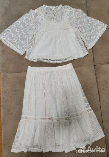 Костюм блуза и юбка для девочки