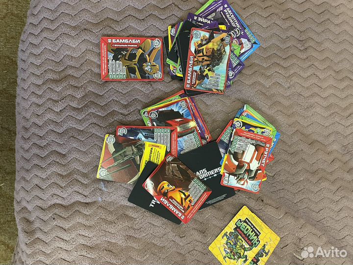 Коллекция карточек трансформер (с коробкой)