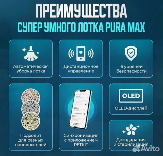 Автоматический лоток для кошек petkit