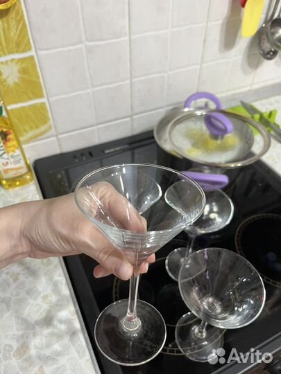 Бокалы под мартини