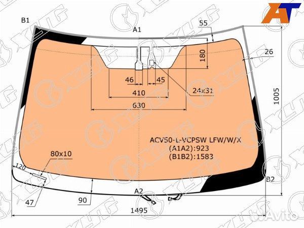 Стекло лобовое toyota camry europe/russia 50/55