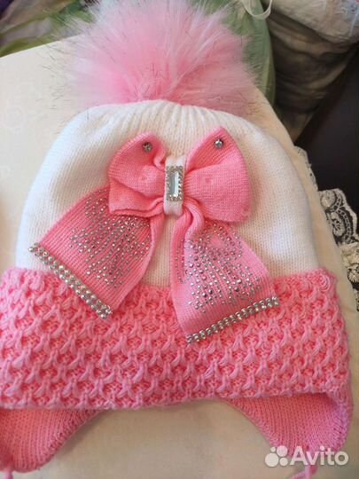 Шапка для девочки зима