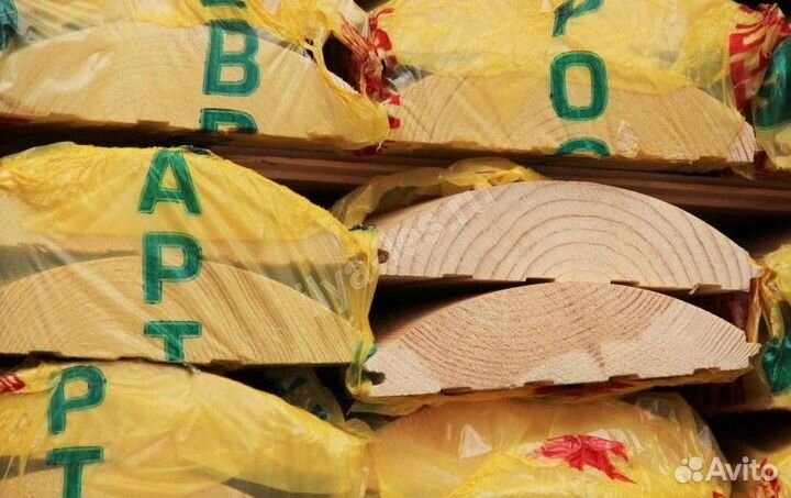 Имитация бревна : сорт А-С все размеры, Ель, с дос