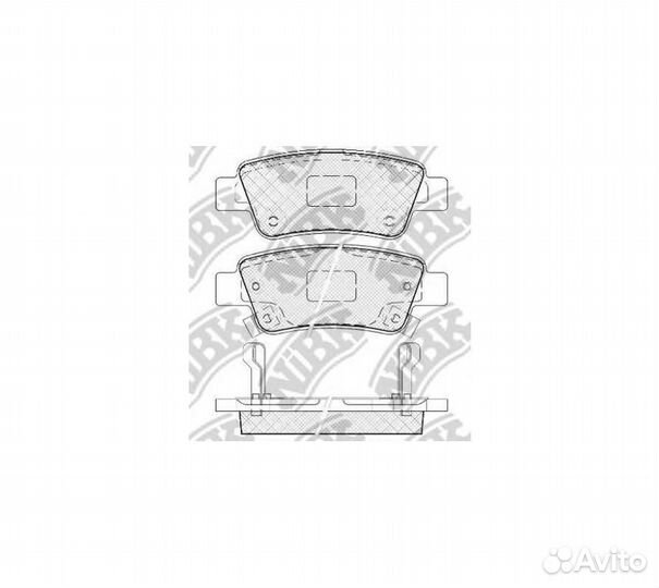 Колодки тормозные дисковые nibk 8973278