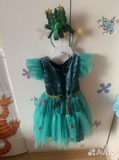 Платье новогоднее елочка