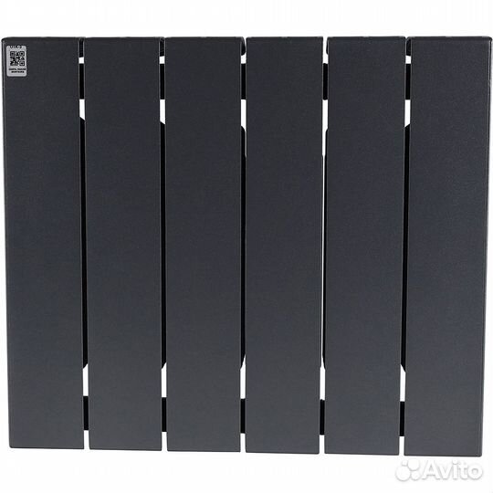 Биметаллический радиатор Rifar supremo 350 \ 06 секций \ с боковым подключением Титан RAL 7012