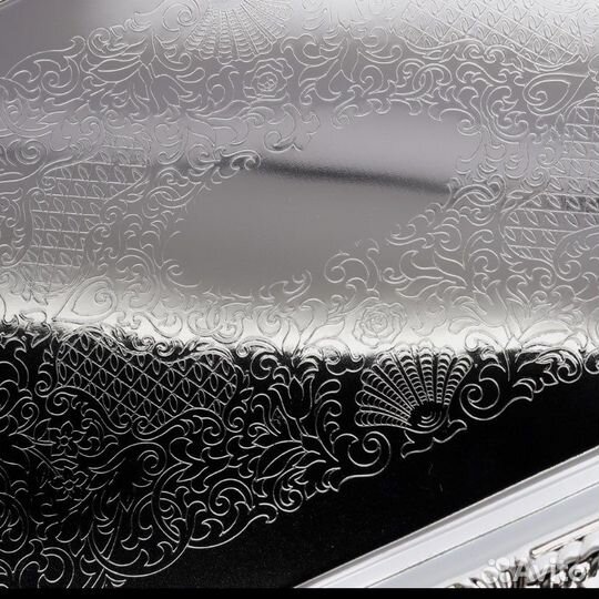 Поднос металлический 15х22см