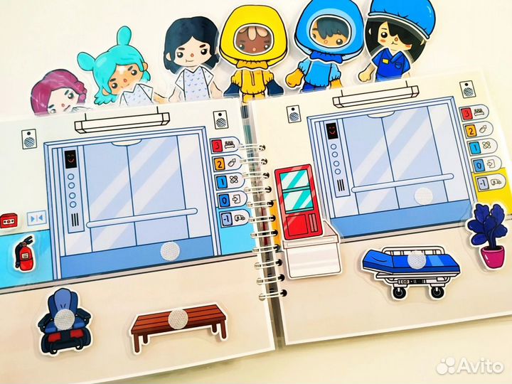 Книжка на липучках Тока Бока Больница