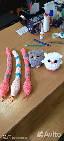 Котики, змейки, совушки