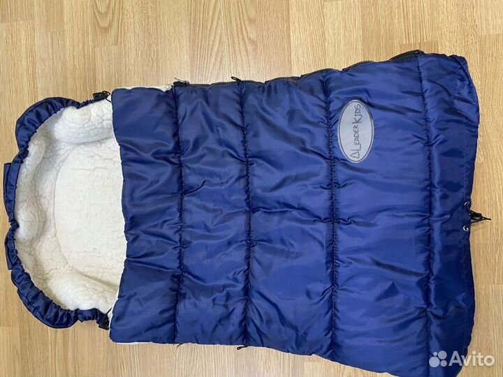 Меховой конверт в коляску овчина