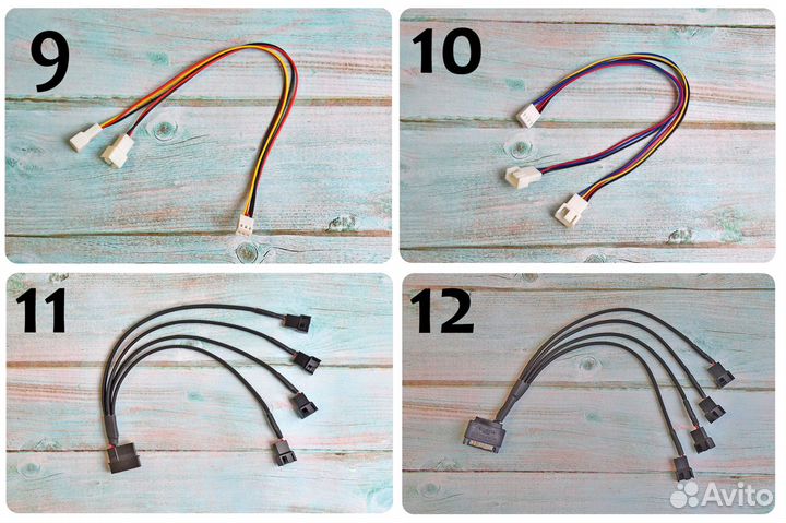 Переходник вентилятора 3pin, 4pin и т.д (26 видов)