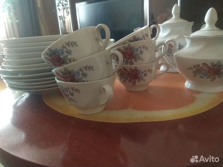 Сервиз чайный 21 предмет Рижский фарфоровый завод