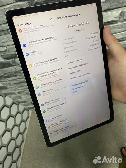 Планшет Samsung Tab S6 lite