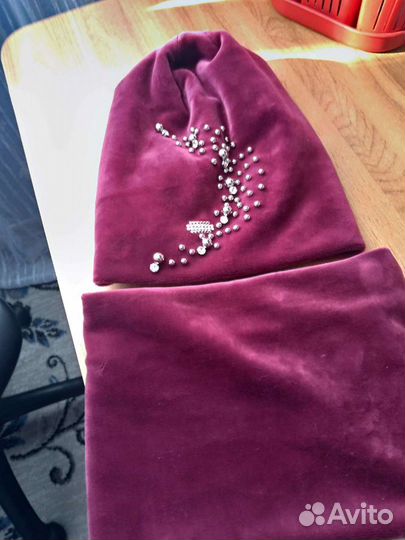 Комплект.Шапка и снуд