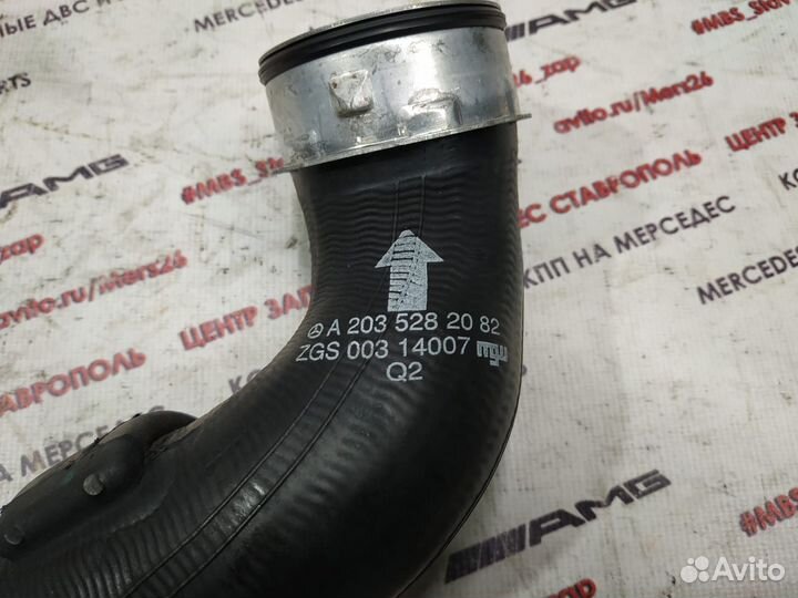 Патрубок интеркулера om646 w203 Mercedes