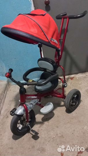 Велосипед коляска с ручкой
