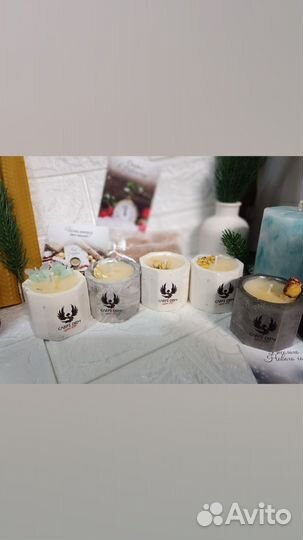 Ароматическая свеча ручной работы