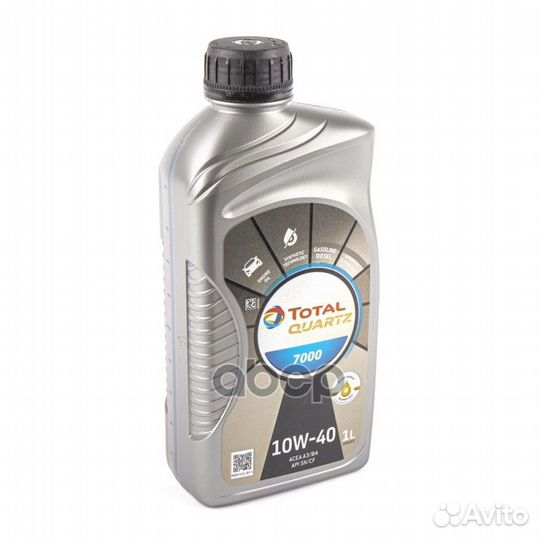 Масло моторное 10W40 total 1л полусинтетика quartz