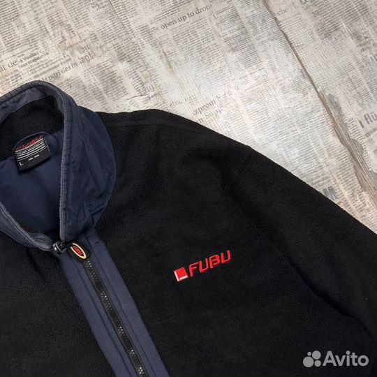 Винтажная флисовая зипка Fubu, флиска Фубу, оригин