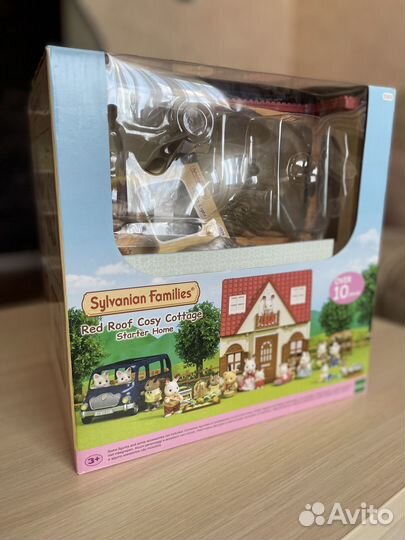 Sylvanian Families 3 набора: домик + мышки + лампа