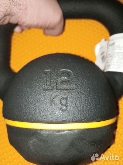 Спортинвентарь для фитнеса кроссфита, чугун 12 кг